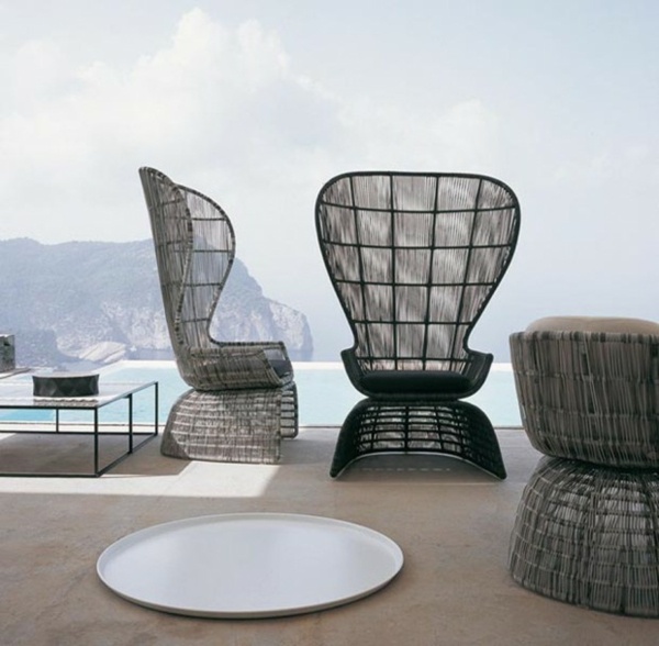 fauteuil métal design mobilier de jardin