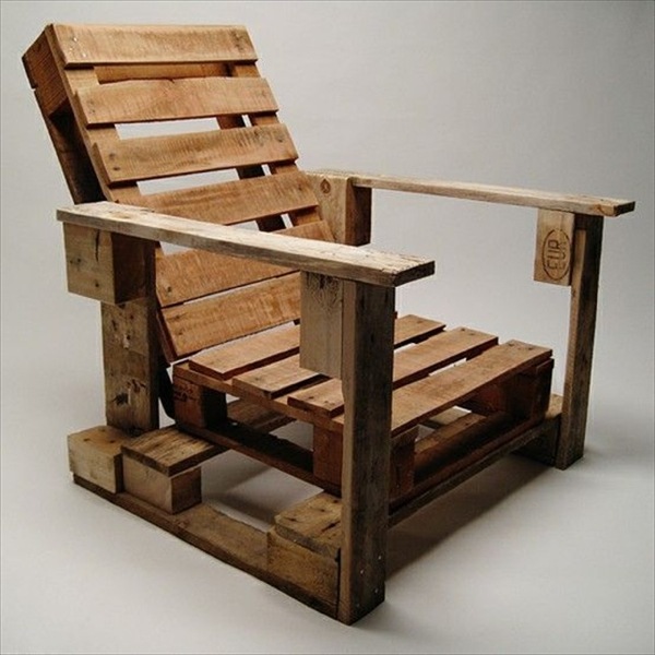 fauteuil palette bois