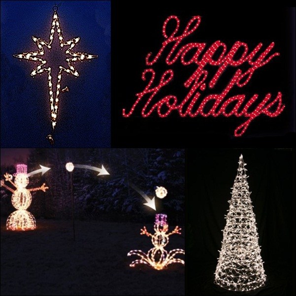 guirlandes lumineuses extérieures idées-décoration-Noël