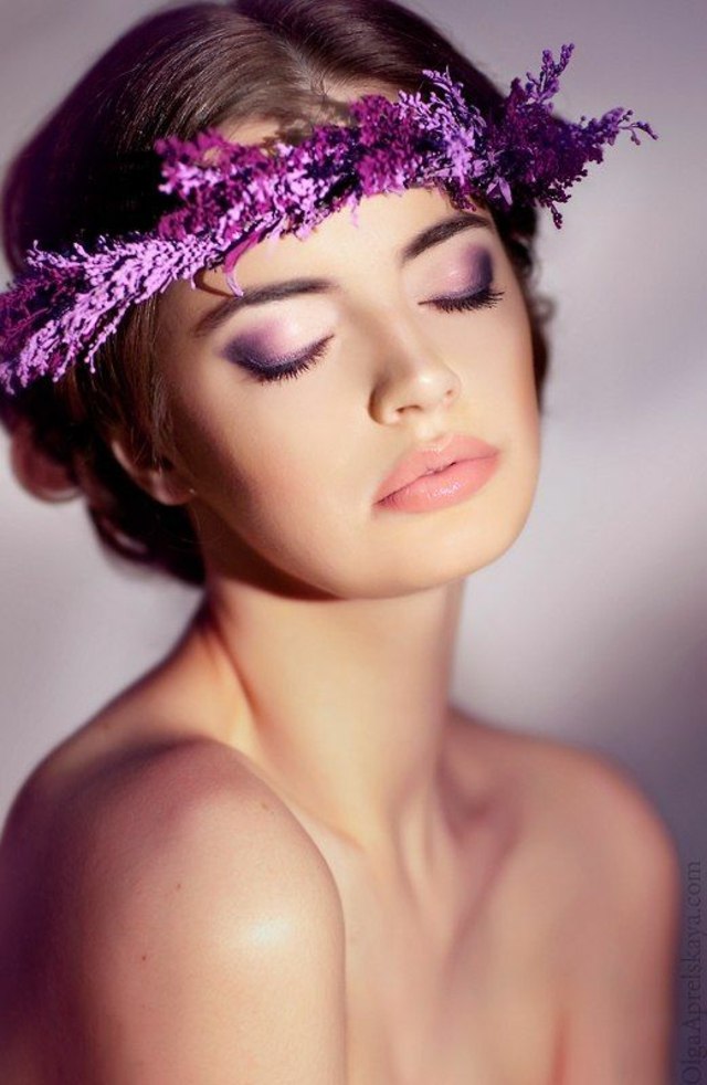 idée maquillage violet