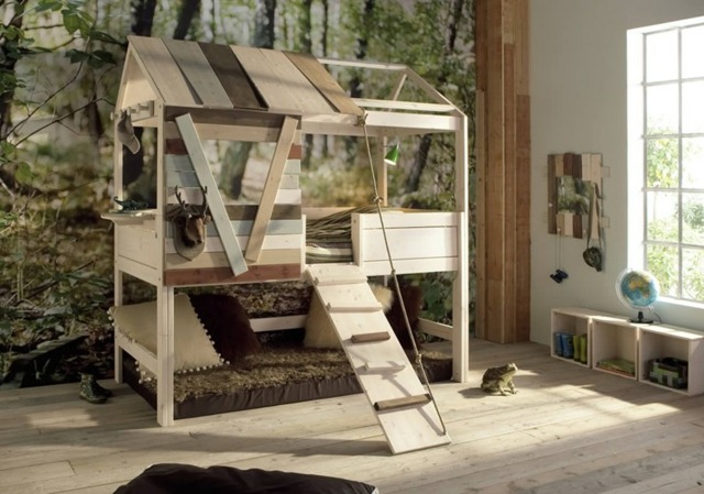 idée créative its superposés bois chambre