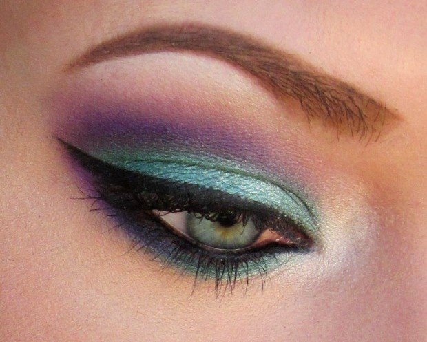 idee maquillage yeux multicolore