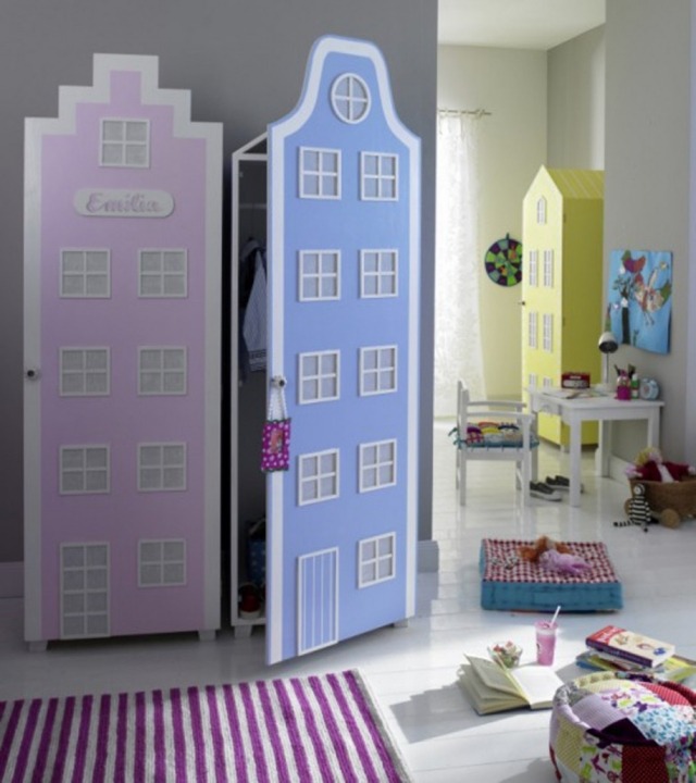 idées-armoires-enfant-maisons-couleurs-douces
