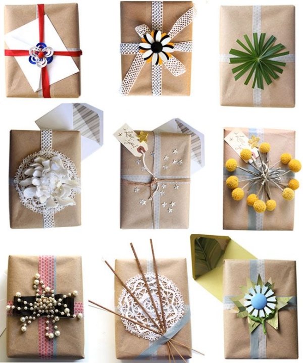 idées originales emballage de cadeaux Noël