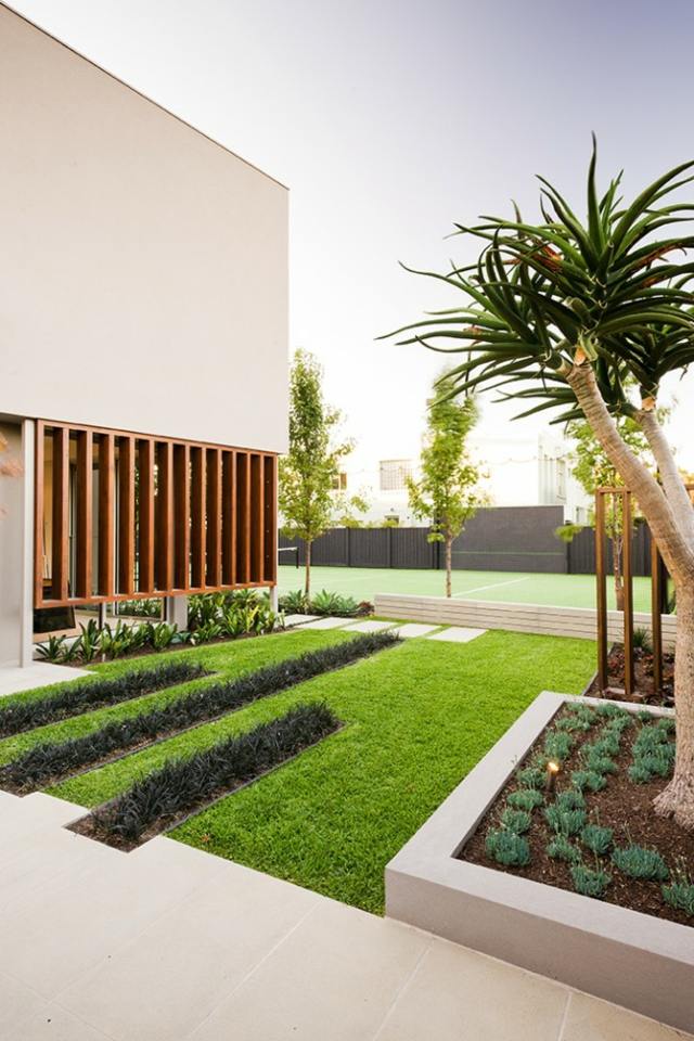 jardin concept minimaliste moderne