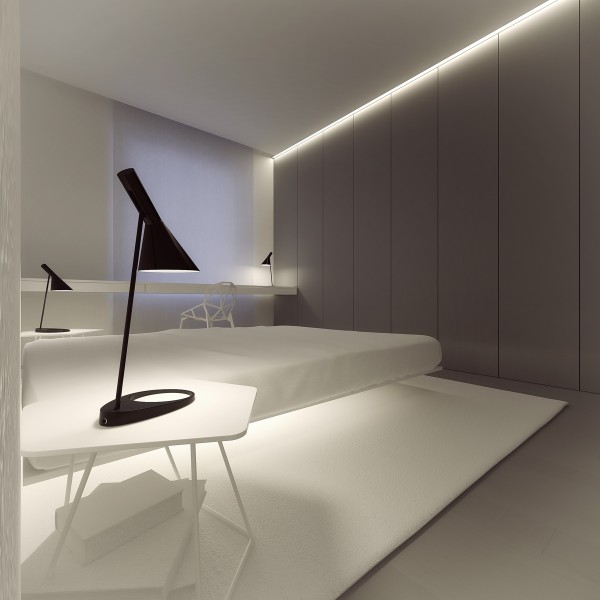 meuble nuit  petites tables de chevet design contemporain complètent l'image  