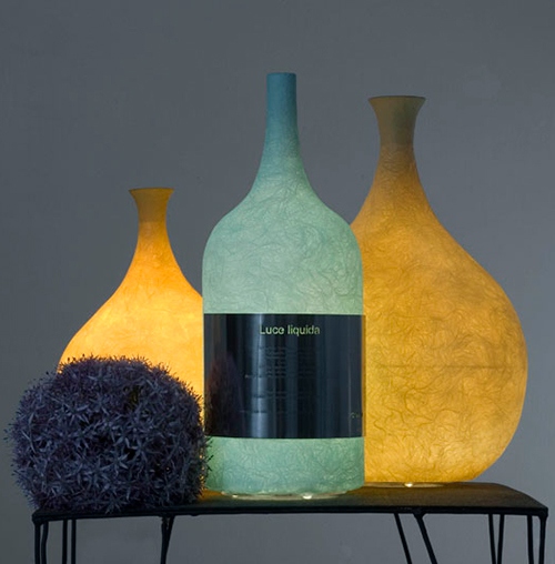 lampes bouteilles design In Es