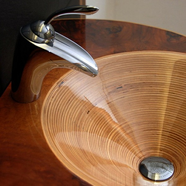 lavabos en bois design luxe
