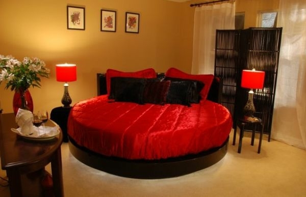 lit moderne rouge design