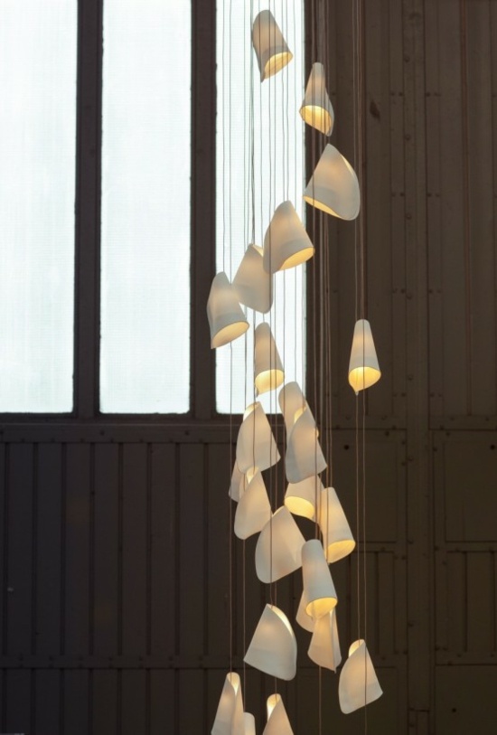 luminaire design moderne contemporain porcelaine