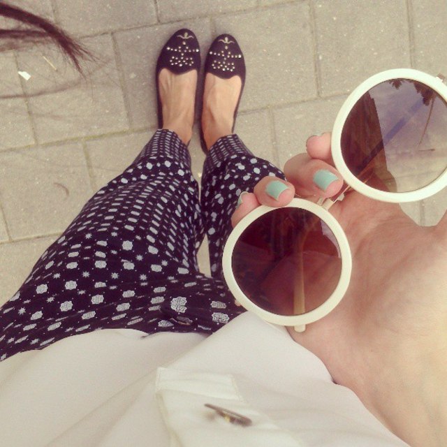 lunettes de soleil ete filtre instagram rond