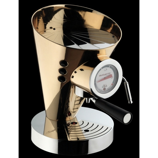 machine à café design casabugatti cuivre