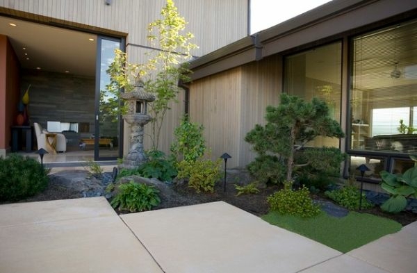 maison design japonais jardin