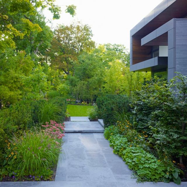 maison design jardin contemporain