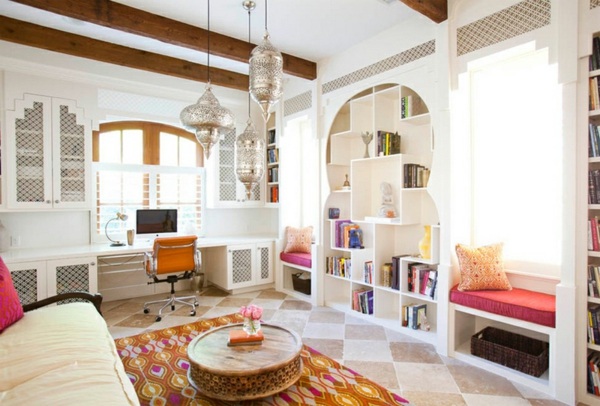 maison marocaine déco blanc contemporaine
