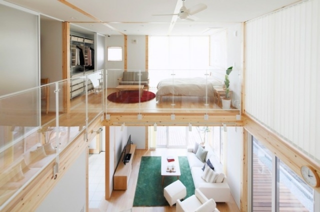 maison de style japonais minimaliste-bois-clair