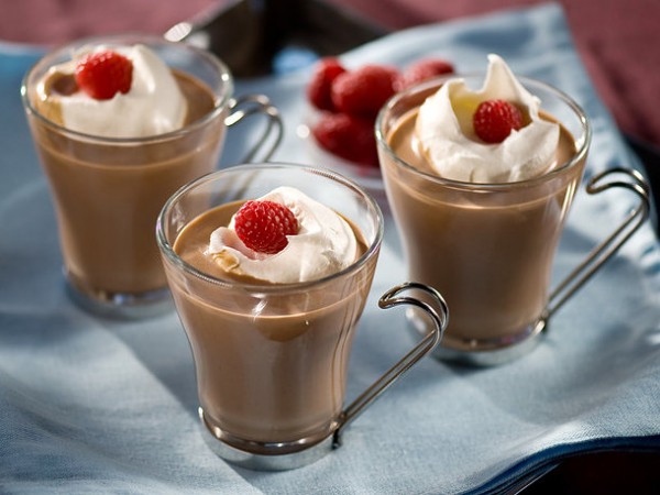 menu de noël chocolat chaud fraises