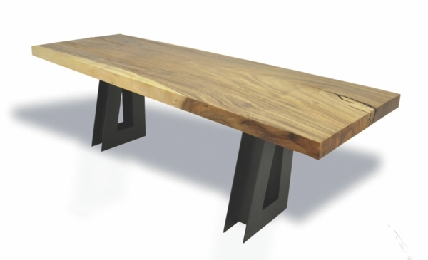 meuble bois massif table salon