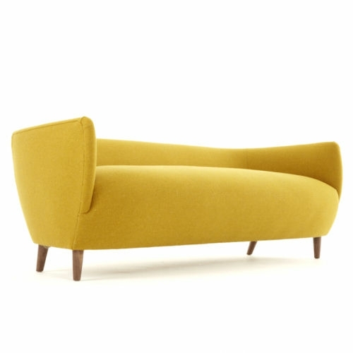 meuble jaune canapé contemporain design