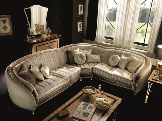 meuble salon canapé d'angle luxe