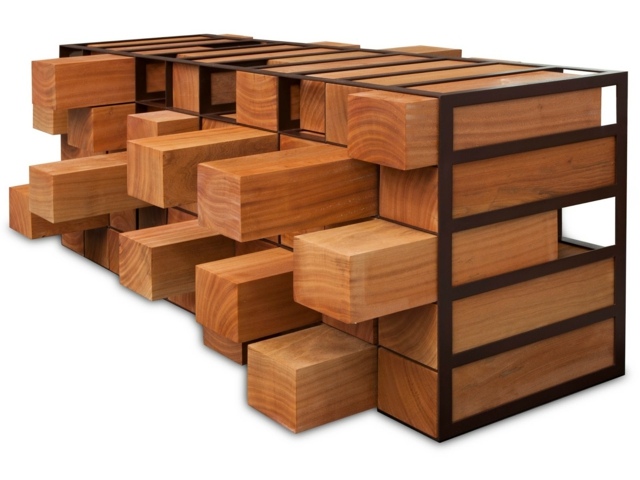 meubles bois brut moderne