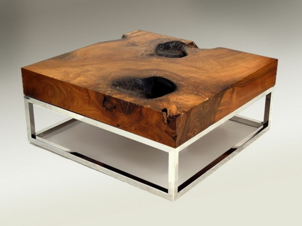 meubles en bois naturel table design