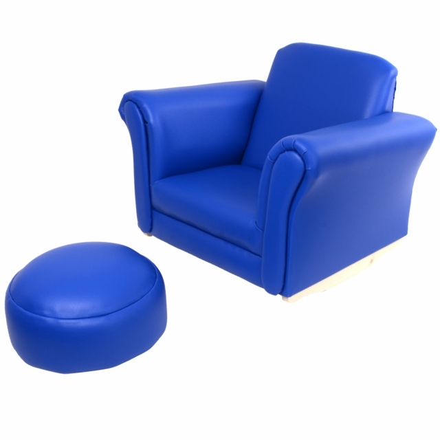 meubles cuir fauteuil bleu