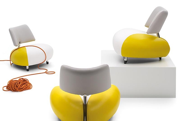 meubles futuristes fauteuil Leolux