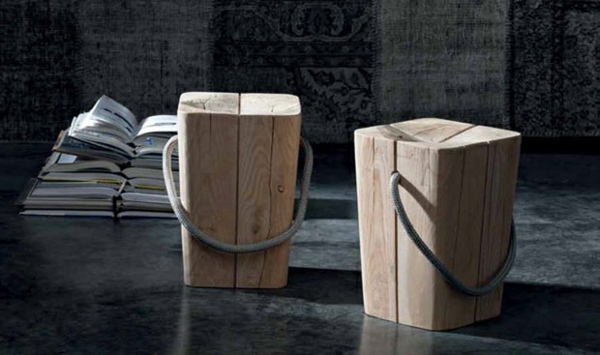 objet design industriel bois acier