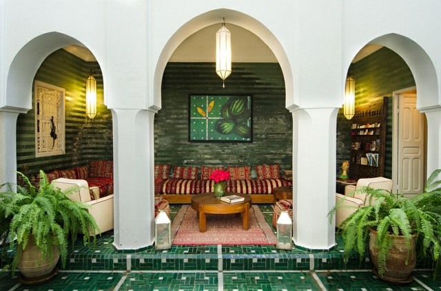 patio design décoration marocaine