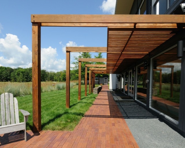patio moderne bois original