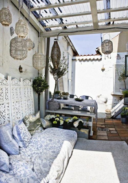 patio simple style marocain
