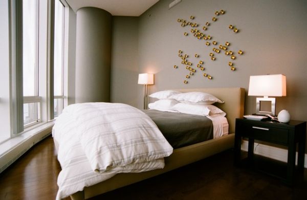 petite chambre contemporaine décoration 3D