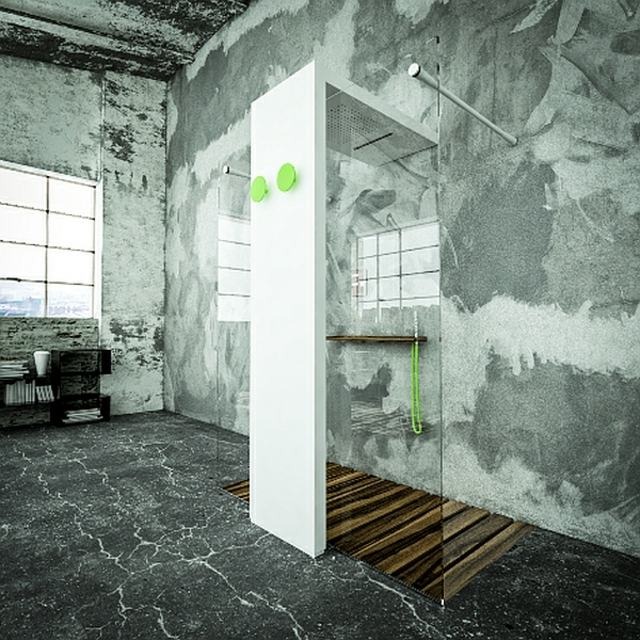radiateur électrique salle de bain douche integrée