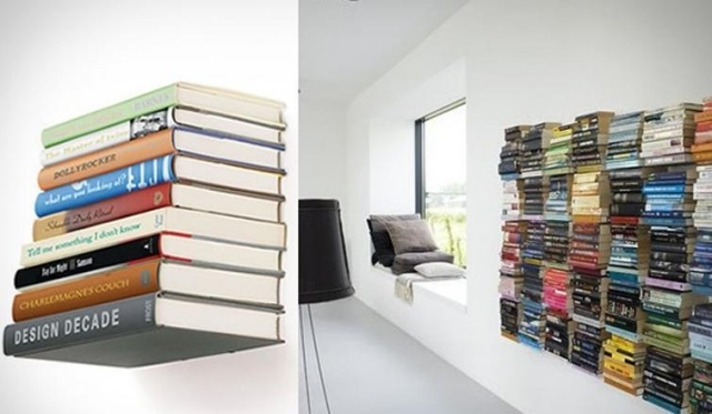 rangement-mural-étagère-invisible-Conceal-Book-Shelf