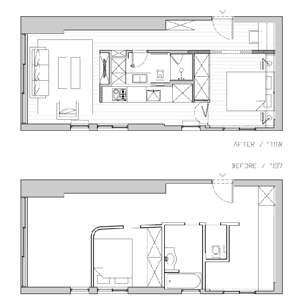 rénovation d'appartement plan