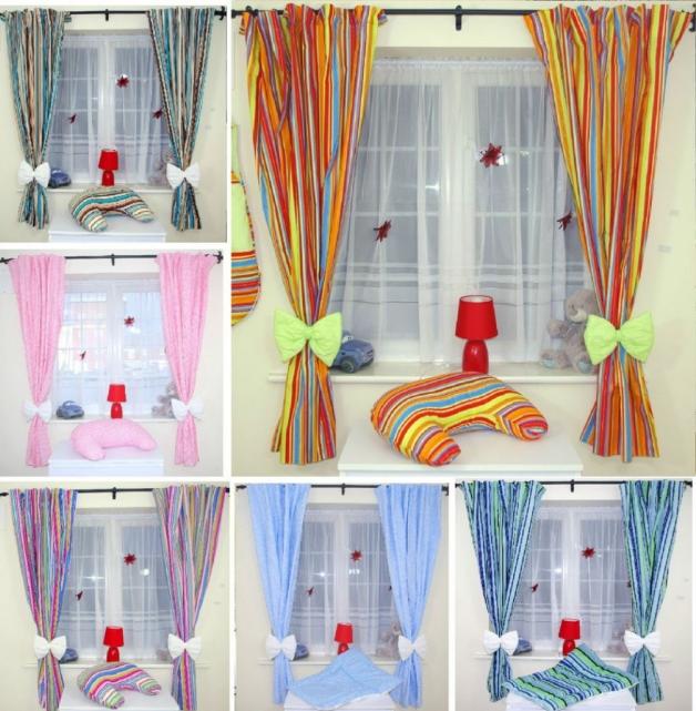 rideaux-chambre-bébé-idée-originale-rubans-sympas