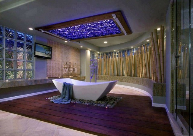 salle bain deco bambou