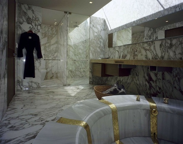 salle bain deco marbre