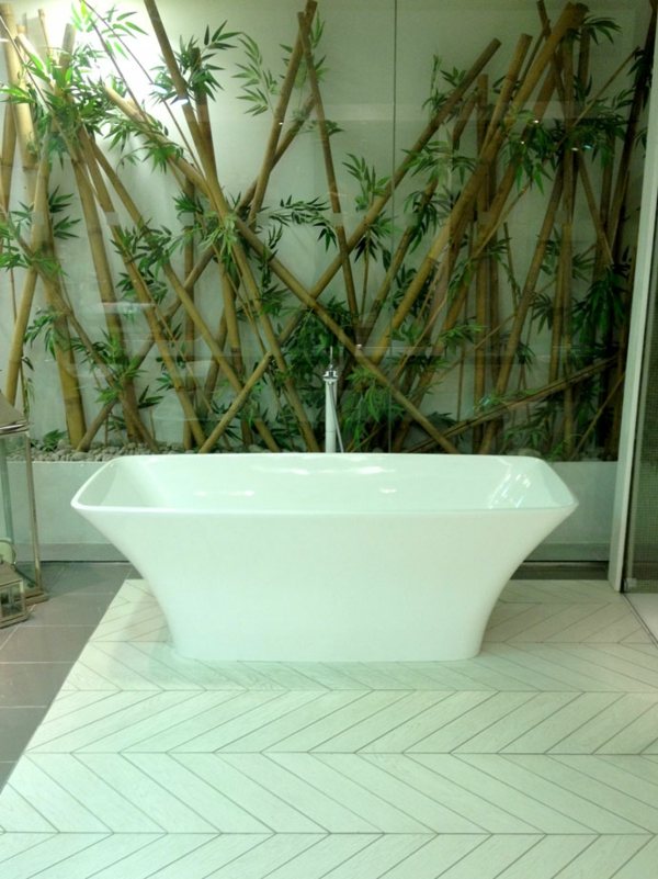 salle bain decoration bambou