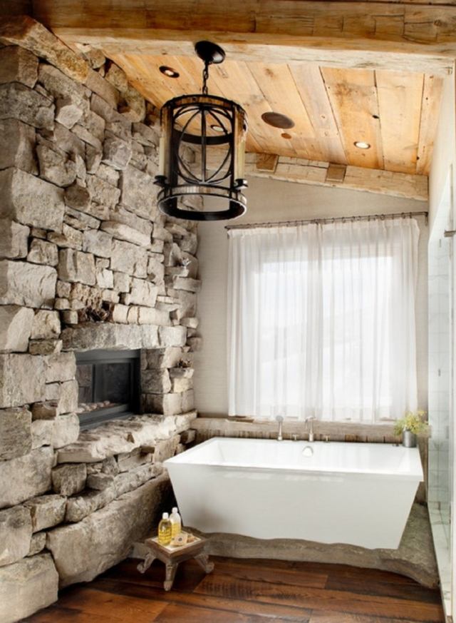 salle-bains-design-naturel-mur-pierre-naturelle-revêtement-sol-plafond-bois