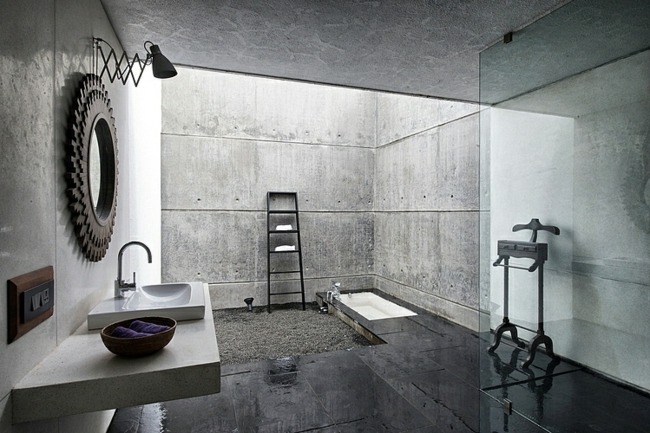 salle de bain béton spasm design architects