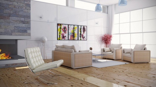 salon couleurs claires meubles confort