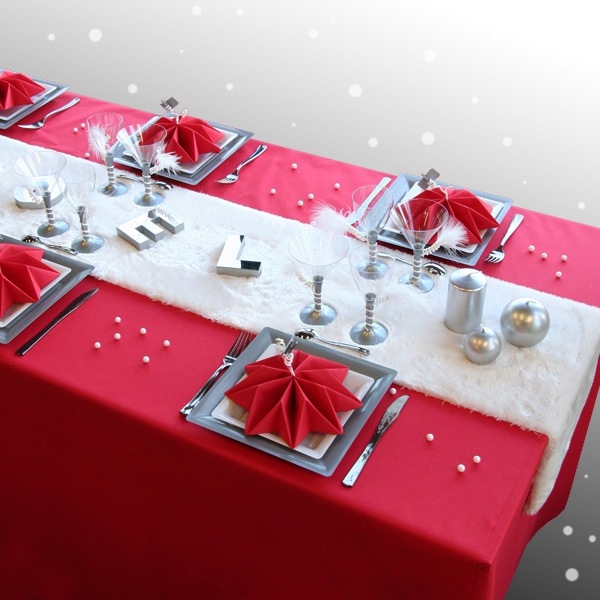 set de table déco Noël cuisine