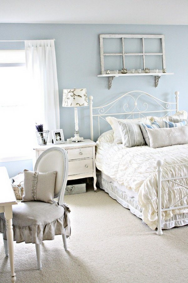 shabby chic chambre fille blanc