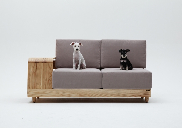 sofa de design original coin chien