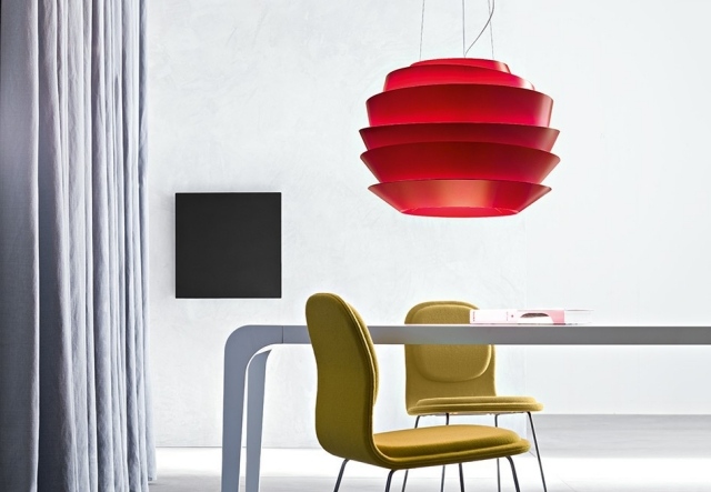 suspension-luminaire-design-Foscarini-Le-soleil-rouge-design-original suspension luminaire