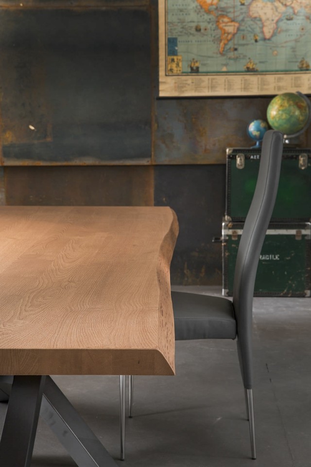 table à manger design Riflessi bois chaise