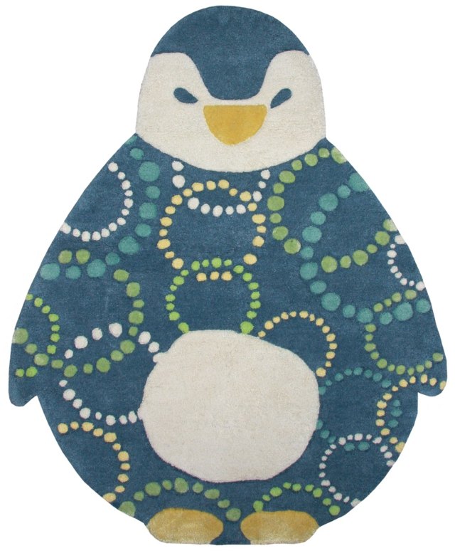 tapis chambre enfant pinguin