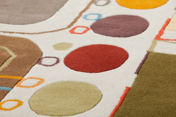 tapis design coloré doux